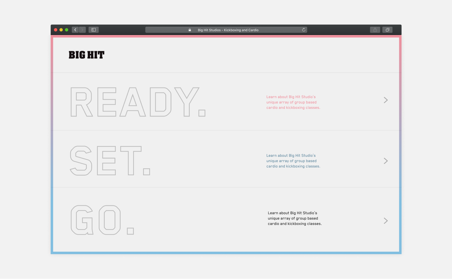 Big Hit Studios website home